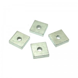 High Strength Grade 4 8 10 12 Steel Galvanized Blue White Zinc Plated DIN562 Square thin nuts