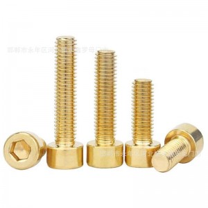 Copper Brass DIN7984 Low Head Hex Socket Bolts